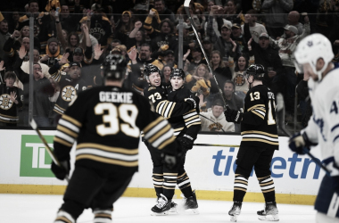 Goals and Highlights for Boston Bruins 2-3 Toronto Maple Leafs in NHL Game 2