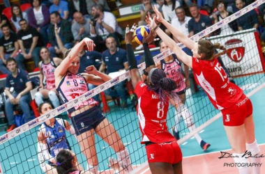 Volley F - Dopo un&#039;autentica battaglia durata 5 set la Pomì Casalmaggiore batte Busto Arsizio