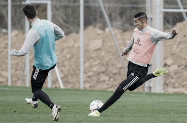 El Yamiq en un entrenamiento en los Anexos | Real Valladolid