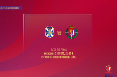 Tenerife - Real Valladolid EN VIVO y en directo online en la Copa del Rey 2020