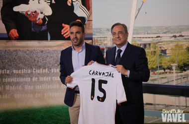 Fotogalería: presentación oficial de Carvajal como nuevo jugador del Real Madrid