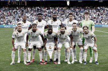 Foto del once titular // Fuente : Real Madrid&nbsp;