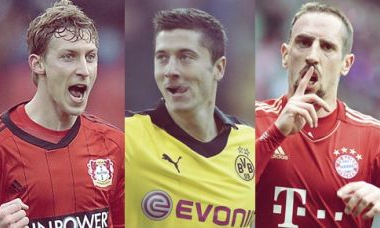 Bundesliga: os jogadores e seus números no primeiro turno