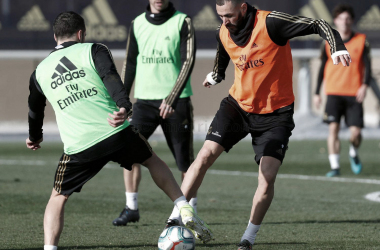 El Real Madrid se entrena pensando en el Espanyol