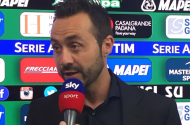 Sassuolo, De Zerbi dopo il KO con la Juve: "Sono soddisfatto, dà fastidio perdere"