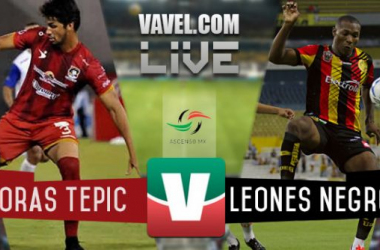 Resultado Coras Tepic - Leones Negros en Ascenso MX 2015 (0-0)
