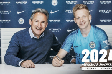 Oleksandr Zinchenko renova com Manchester City até 2024