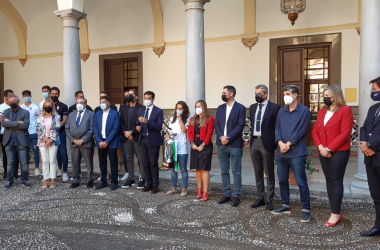 El Granada CF es recibido en el Ayuntamiento de Granada