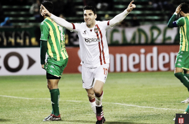 Grito de gol de Mauro Boselli (foto: Estudiantes)