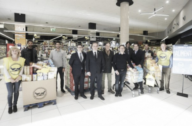 Participación de la Real en la Gran Recogida de alimentos