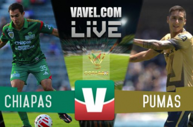 Resultado Jaguares Chiapas - Pumas en Copa MX 2015 (2-1)