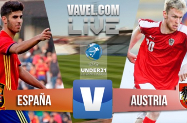 España - Austria en directo online clasificatorio Europeo sub-21 2017 (0-0)
