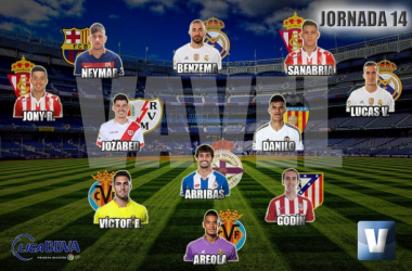 El Once de Oro de VAVEL: decimocuarta jornada de la Liga BBVA