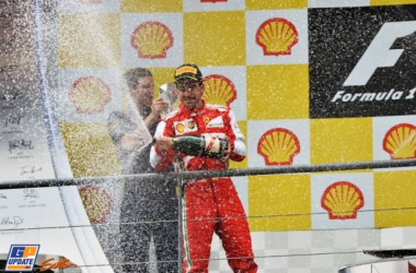 Remontada hasta la segunda posición de Fernando Alonso en el GP de Bélgica