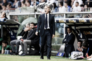 Roberto Mancini comemora empate da Internazionale fora de casa diante da Sampdoria