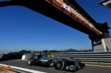 Lewis Hamilton es el más rápido en Corea