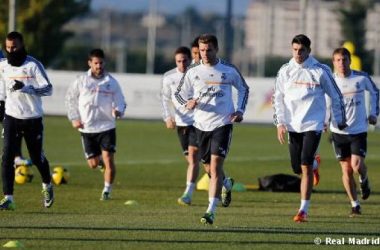 Tercera sesión de entrenamiento con Morata y Carvajal