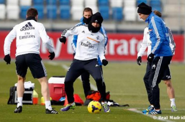 Primer entrenamiento con la mente puesta en el Valladolid