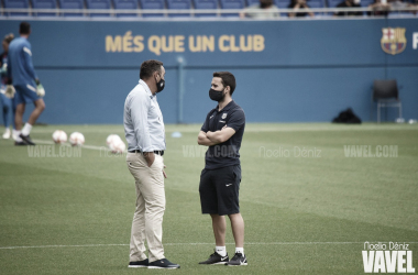 Jonatan Giráldez: "Tenemos el deseo de que el Johan Cruyff se vuelva a llenar"