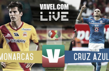 Resultado Monarcas Morelia - Cruz Azul en Liga MX 2016 (2-2)