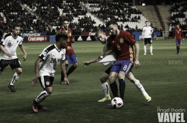 Saúl: &quot;Disfrutábamos con balón y ahora sin balón porque estamos trabajando todos juntos&quot;