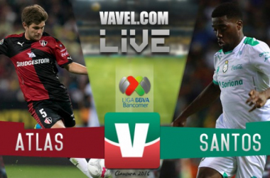 Resultado Atlas - Santos en Liga MX 2016 (1-2)