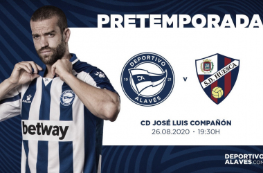 El Deportivo Alavés se enfrentará a la SD Huesca el 26 de agosto