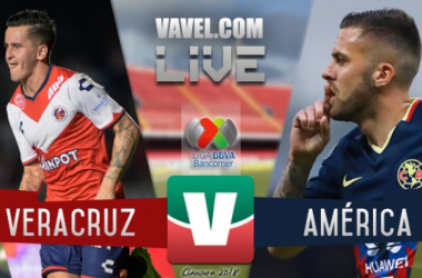 Resltado y goles del partido Veracruz vs América en Liga MX 2018 (1-1)