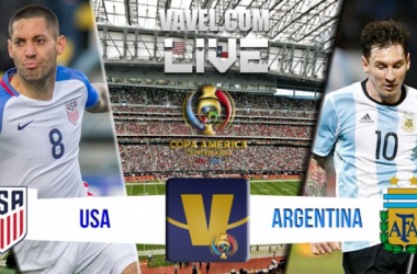 Resultado final Estados Unidos 0 - Argentina 4