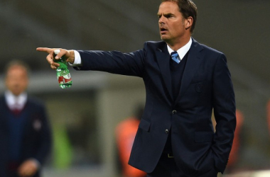 Frank De Boer nel post partita di Inter-Torino