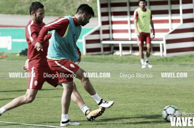 Trabajo duro para preparar el partido ante Osasuna