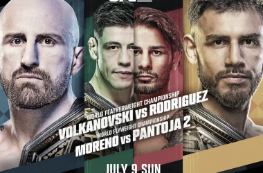 Previa UFC 290: Volkanovski y Moreno, en busca de defender el título ante dos 'cocos'