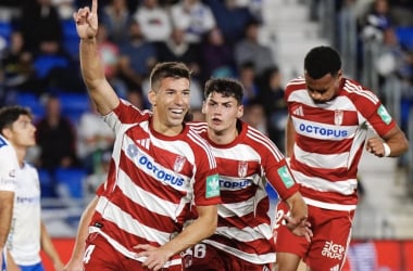 Alcaraz celebra su gol | Foto: Granada CF