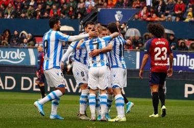 La Real Sociedad se lleva los tres puntos de El Sadar tras un partido muy disputado