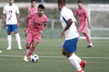 Víctor Chust, capitán y goleador ante el CF Rayo Majadahonda