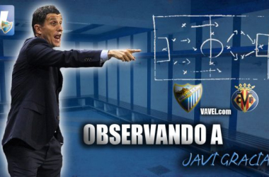 Observando a Javi Gracia ante el Villarreal CF