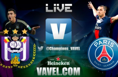 Diretta Anderlecht - Paris Saint Germain in Champions League