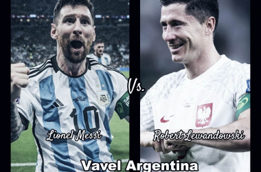 BAUTISMO. Lionel Messi y Robert Lewandoski se enfrentarán por primera vez en el ámbito Selecciones. Foto: Vavel Argentina