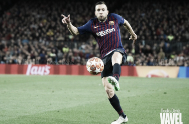 Jordi Alba: "No me gusta que nos piten en el minuto 15"