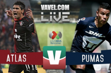 Resultado y goles del Atlas 1-1 Pumas de la Liga MX Clausura 2017
