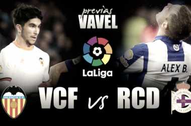 Previa Valencia - Deportivo: primer examen de abril