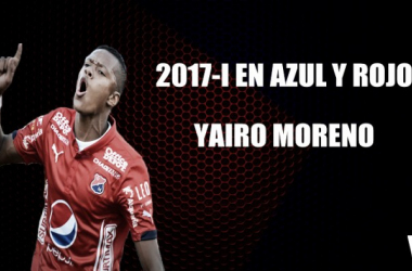 2017-1 en azul y rojo: Yairo Moreno