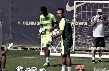 El Chapecoense ya entrena en Barcelona