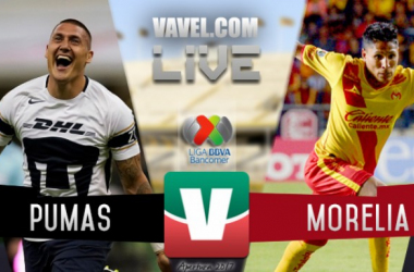 Resultado y goles del Pumas UNAM 1-2 Monarcas Morelia de la Liga MX 2017