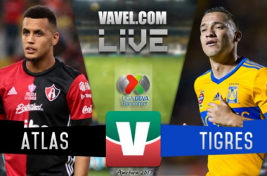 Resultado y goles del Atlas 1-1 Tigres Liga MX 2017