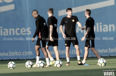 Sergi Roberto y André Gomes, novedades en la sesión previa a Mestalla