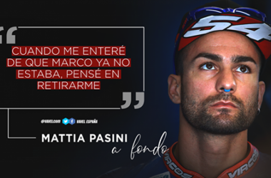 Mattia Pasini, a fondo: "Cuando me enteré de que Marco ya no estaba, pensé en retirarme"
