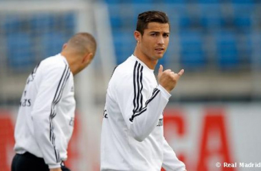 Último entrenamiento antes del derbi