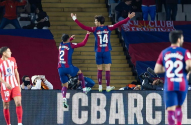 Joao Félix celebrando su tanto anotado al Atlético | Fuente: Sport