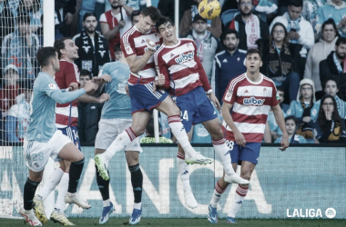 Celta de Vigo - Granada CF: puntuaciones del Granada CF, jornada 17 de la Liga EA Sports